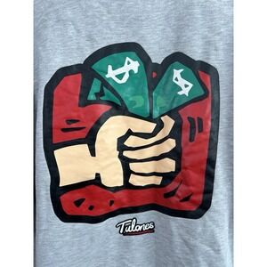 Tulones Currency Collectors Men Size XXL Graphic Print Gray Crewneck